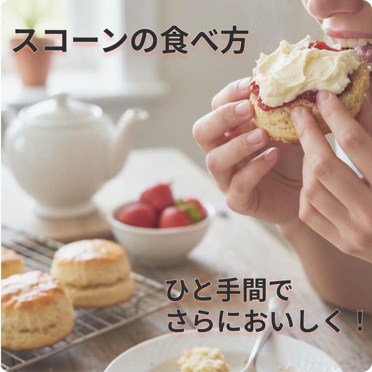 スコーンの食べ方
